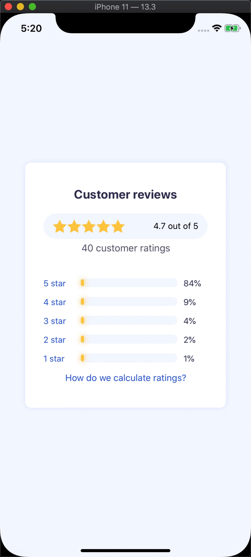 Create an Animated Product Review Display with React Native